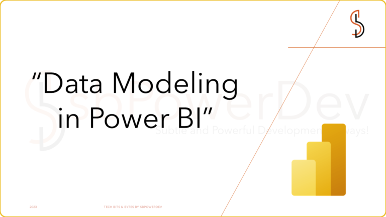Data Modeling in Power BI - sbPowerDev